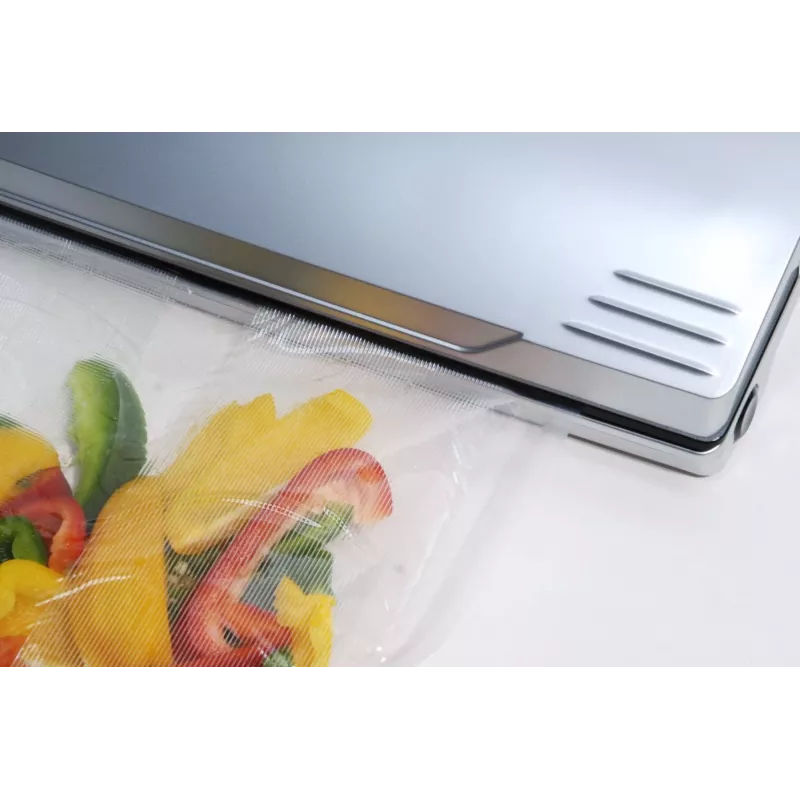 CASO VC200 Bar vakuuminis pakavimo aparatas 120W su temperatūros reguliavimu, sidabrinis