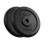 Ketaus svarmenų rinkinys 2x15kg, anga 31mm, klasikiniai diskai, REBEL ACTIVE