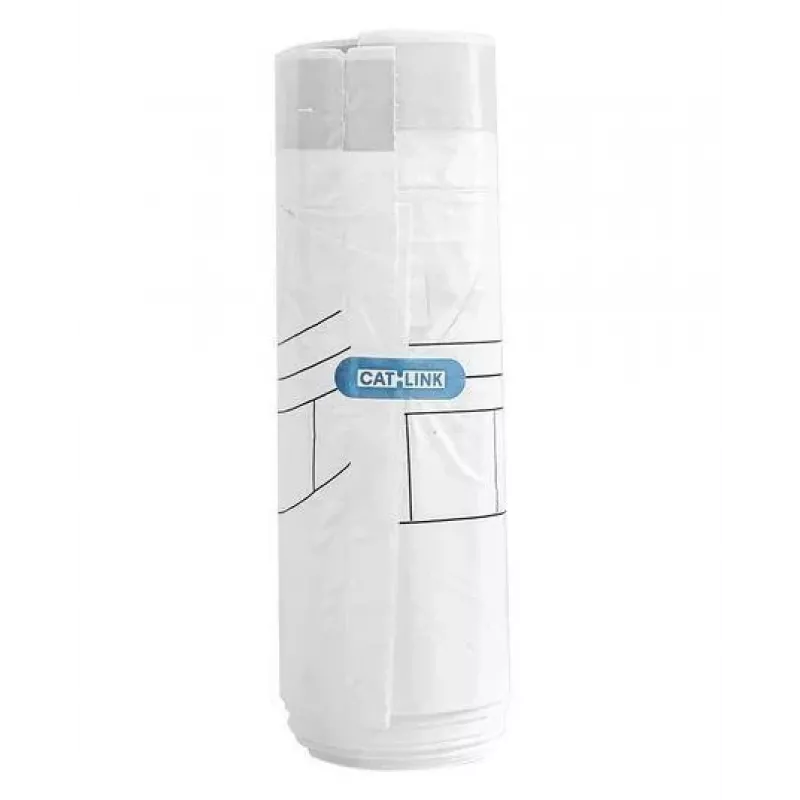 CATLINK CL-TB-01 Automatinės kačių tualeto atliekų maišeliai (2 ritiniai, 40 maišelių) – juodi HDPE