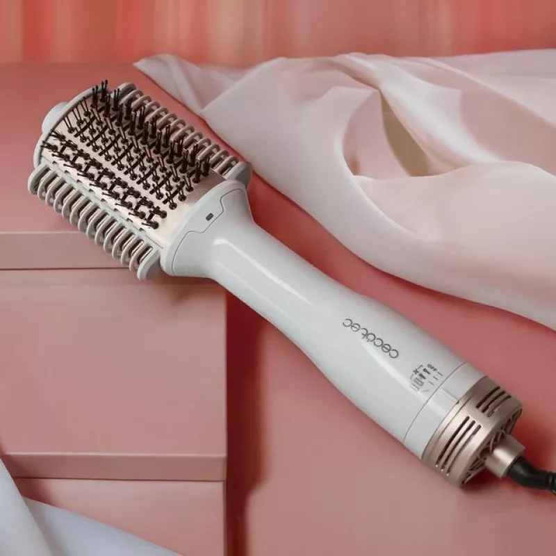 Cecotec Air Brush su šildymo plokštėmis Air DryBold keraminė šildymo sistema jonų kondicionavimas 1200 W auksinė/balta