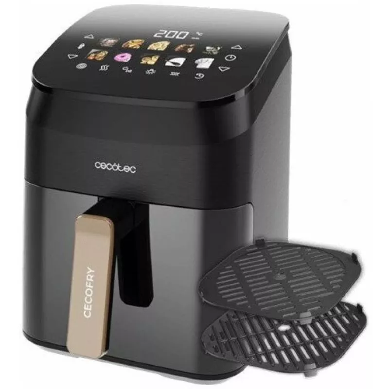 Cecotec Cecofry&Grill Smokin' 4500 oro gruzdintuvė, juoda