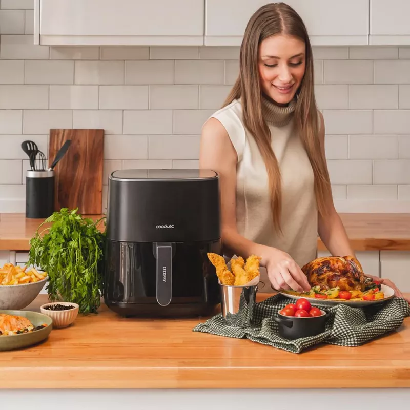 CECOTEC Cecofry Fantastik 5500 Oro Gruzdintuvė, 5.5L, 1500W, Juoda