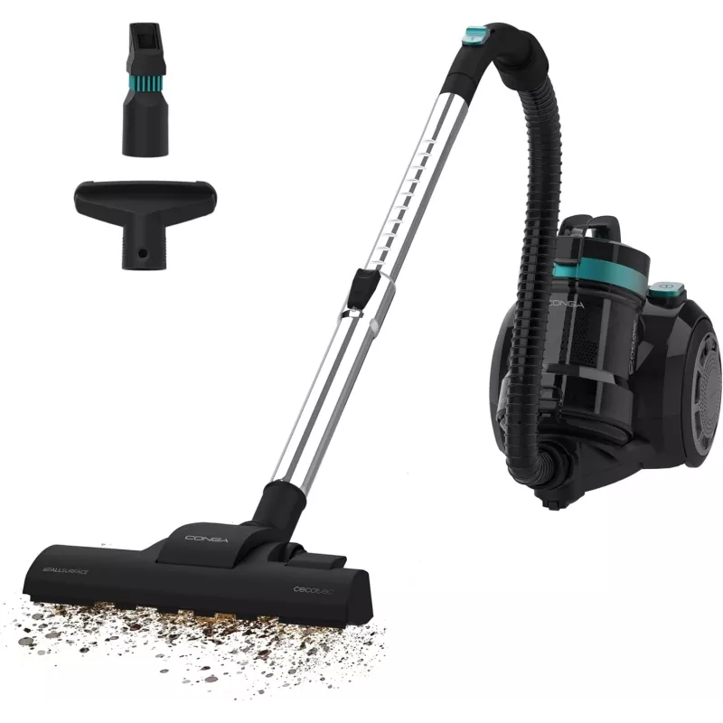Cecotec Conga Rockstar Cyclonic Plus bekontaktis dulkių siurblys 800W 2L juodas