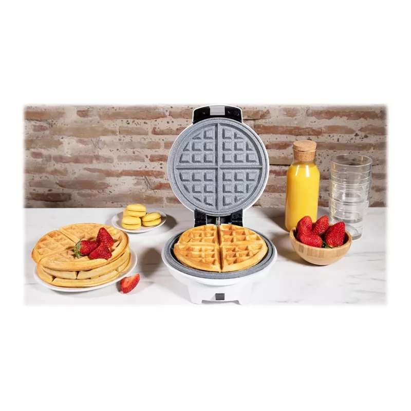 Cecotec Fun Gofrestone 3in1 vaflinė | 700 W | 3 keičiamos plokštės vafliams, keksiukams ir spurgoms | nelipni Gofrestone danga | balta