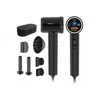 Cecotec Hair Dryer DryGlam Waves i-Sensor Pro 1600 W Black Diffuser Nozzle
