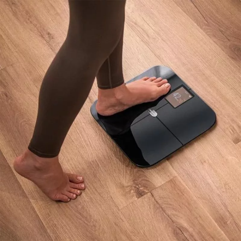 Cecotec Surface Precision HealthySmart svarstyklės su kūno sudėties analize, 180 kg, Bluetooth, juodos spalvos