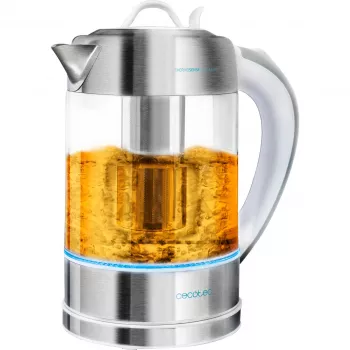 CECOTEC ThermoSense 370 Clear elektrinis virdulys (nerūdijantis plienas / permatomas, 2200 W, 1.7 L)