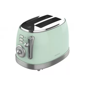 Cecotec Skrudintuvas Toast&Taste 800 Vintage 850 W 2 lizdai Nerūdijantis plienas Šviesiai žalia
