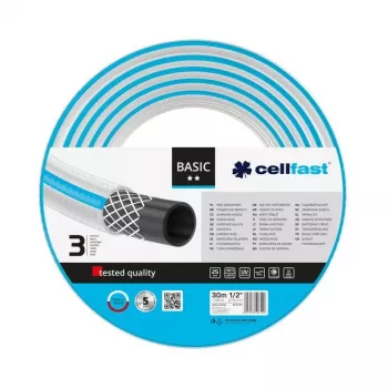 CELLFAST 10-421 PLUS 30 m 1/2 inch 3 sluoksnių PVC sodo žarna po žeme mėlyna/balta