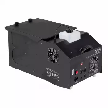 CentoLight Zephiro 1500 žemos padėties rūko mašina - 1500W antžeminio rūko generatorius su DMX, belaidžiu nuotolinio valdymo pultu, 2,5L talpa