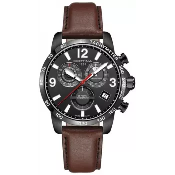 CERTINA DS Action Diver Automatinis Vyriškas Laikrodis 42mm Rožinio Aukso PVD Ruda Odinė Apyrankė C034654360570