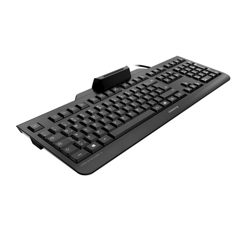 Cherry SECURE BOARD 1.0 laidinė klaviatūra su NFC skaitytuvu, JK išdėstymas, juoda