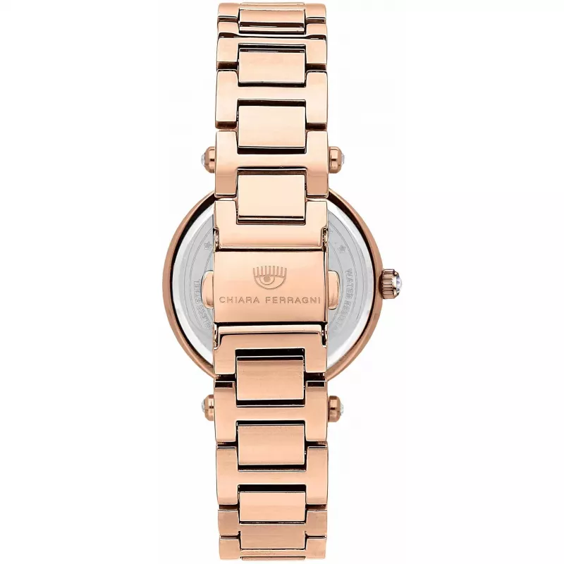 Chiara Ferragni Moteriškas laikrodis R1953103505 – 34 mm nerūdijančio plieno sidabrinis Milano tinklelio apyrankė