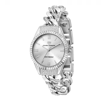 Chiara Ferragni Moteriškas Laikrodis R1953104502 34 mm Sidabrinis Nerūdijančio Plieno Milanezo Tinklelio Apyrankė