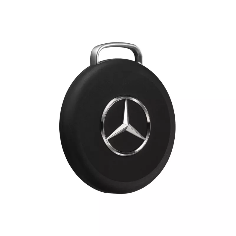 Chipolo LOOP Mercedes – Įkraunamas Bluetooth sekiklis su silikonine kilpa, skirtas iOS ir Android, juodos spalvos