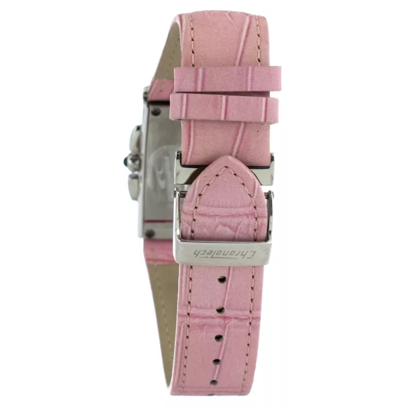CHRONOTECH CT7018B-02S Moteriškas analoginis kvarcinis laikrodis 30mm balta odinis dirželis
