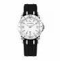 Chronotech RW0038 vyriškas analoginis kvarcinis laikrodis, 39 mm nerūdijančio plieno korpusas, baltas ciferblatas, juodas silikoninis dirželis