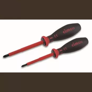 CIMCO 2 dalių VDE izoliuotų atsuktuvų rinkinys su kombinuotu profiliu, 1000V AC/1500V DC, 290x80x25 mm 117750