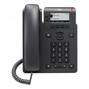 Cisco 6821 IP telefonas MPP sistemoms (CP-6821-3PCC-K9) – SIP stalinis telefonas su 2.8 inch vienspalviu LCD, PoE ir pilno duplekso garsu