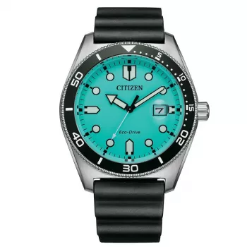 CITIZEN Eco-Drive Vyrų Laikrodis AW1760-14X 43mm Žalias Nylon Dirželis