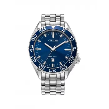 CITIZEN Eco-Drive vyriškas laikrodis AW1770-53L 42mm nerūdijančio plieno mėlynu ciferblatu