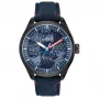 CITIZEN Eco-Drive vyrų laikrodis AW2037-04W 43mm nerūdijantis plienas ruda oda žalias ciferblatas