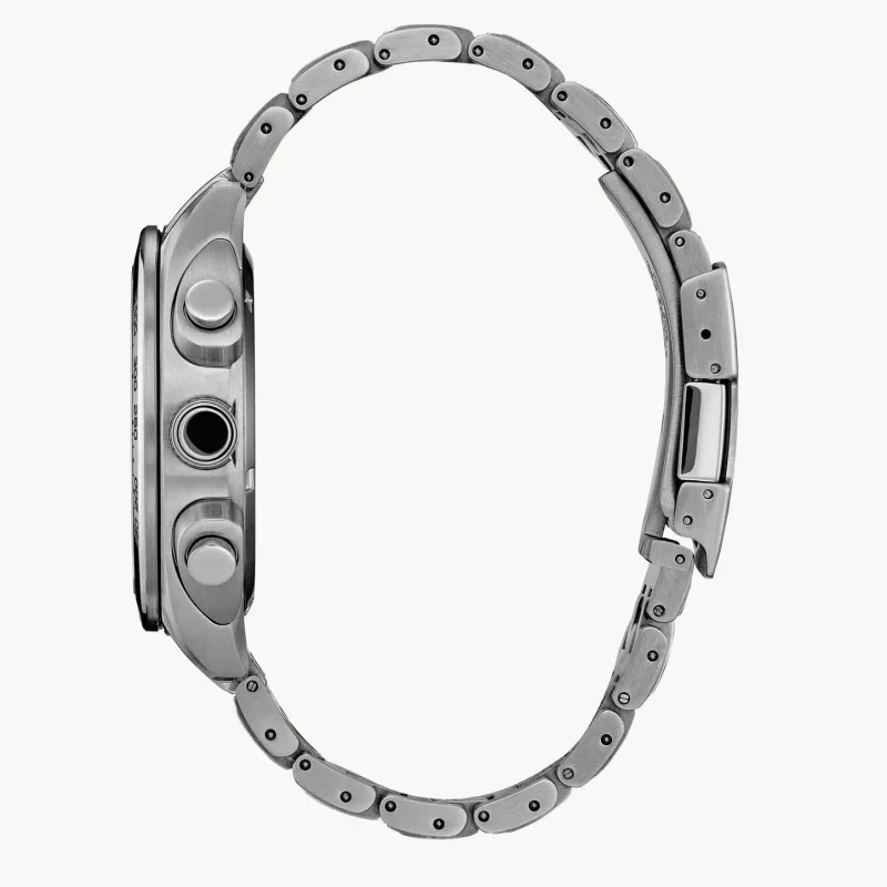 CITIZEN Vyriškas Eco-Drive Chronografinis Nerūdijančio Plieno Laikrodis CA4540-54A 43mm