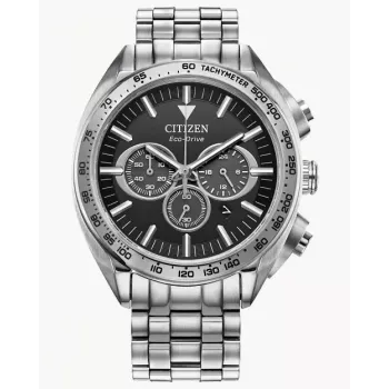 CITIZEN vyriškas Eco-Drive chronografo laikrodis CA4540-54E 43mm nerūdijantis plienas