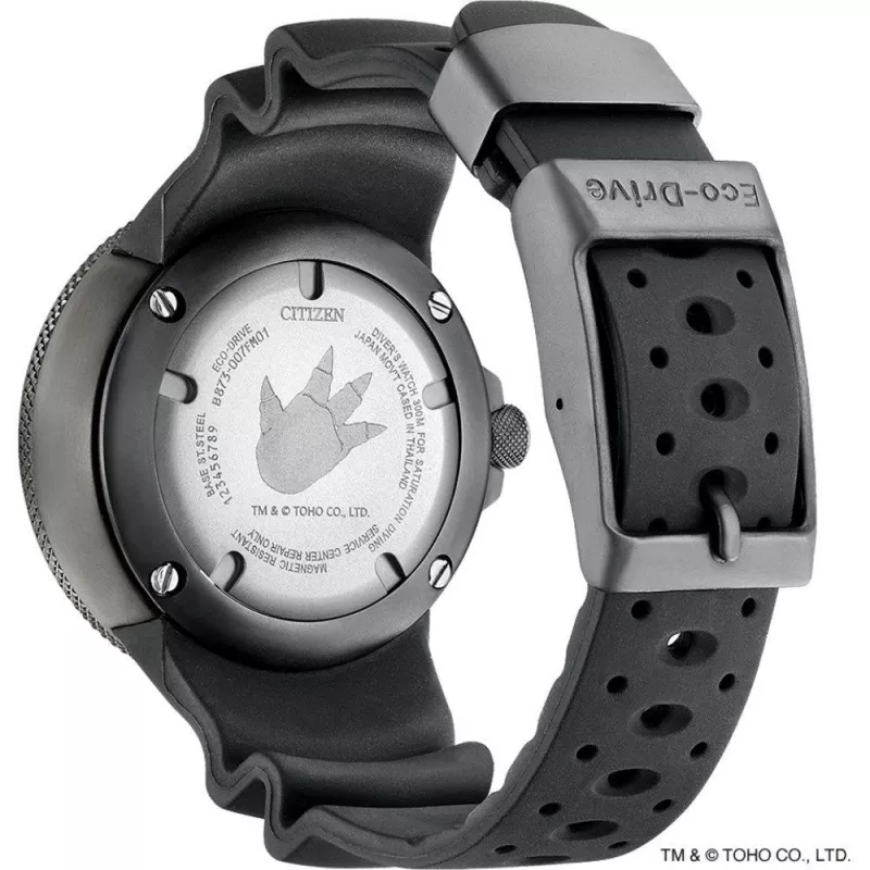 Citizen Promaster Diver Eco-Drive vyriškas laikrodis BJ8059-03Z 48 mm žalias ciferblatas, žalias poliuretano dirželis
