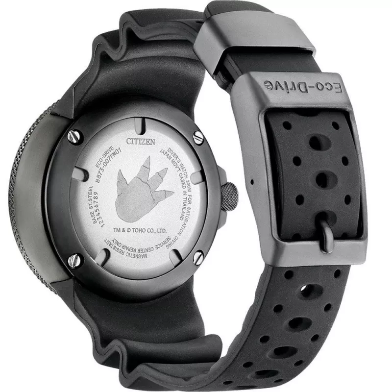 Citizen Promaster Diver Eco-Drive vyriškas laikrodis BJ8059-03Z 48 mm žalias ciferblatas, žalias poliuretano dirželis