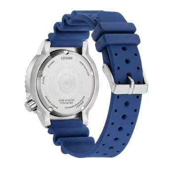 CITIZEN Promaster Diver Eco-Drive Vyriškas Laikrodis BN0168-06L 44mm Mėlynas Ciferblatas Mėlynas Poliuretano Dirželis