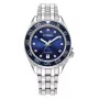 CITIZEN Moteriškas Eco-Drive laikrodis FE6160-57L 35,4mm mėlynu ciferblatu