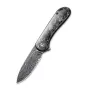 CIVIVI Elementum Damascus Resin Carbon Fiber sulankstomas peilis