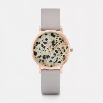 CLUSE Minuit moteriškas laikrodis 33mm rožinio aukso nerūdijančio plieno tinklelis