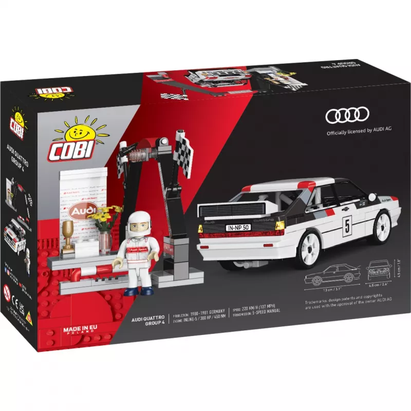 COBI Audi Quattro Group 4 1:35 – konstruktorius
