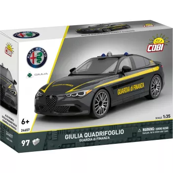 Cobi statybinis blokelių modelis Alfa Romeo Giulia Quadrifoglio Guardia di Finanza 1:35