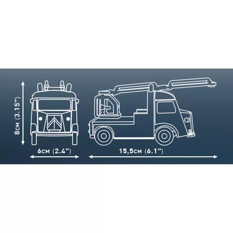 COBI Citroen Type H Pompiers (1:35 Scale) Plastikinis Modelio Rinkinys