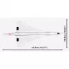 COBI Concorde G-BBDG Statybinis Rinkinys 450 Detalių 1:95 Mastelis