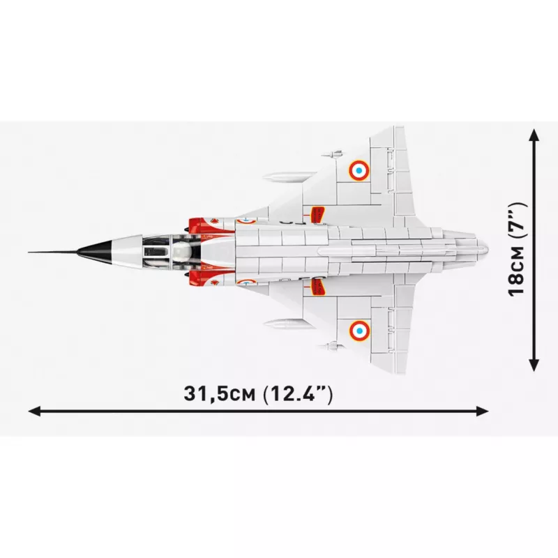 Cobi Mirage IIIC Statybinis Rinkinys 1:48 Masteliu (560 Detalių)