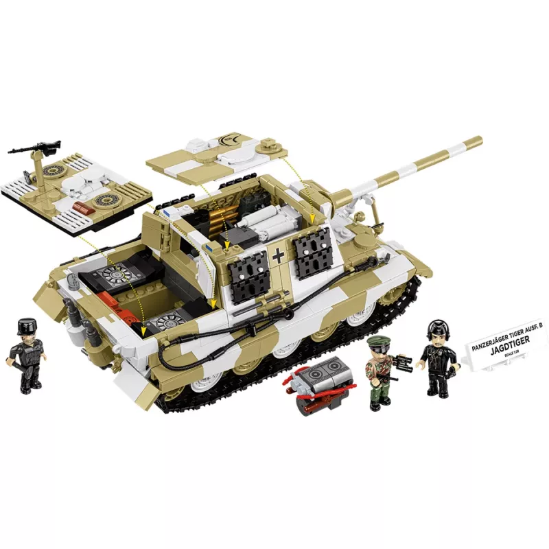 COBI Panzerjäger Tiger Ausf. B Jagdtiger statybiniai blokeliai (1371 detalė)