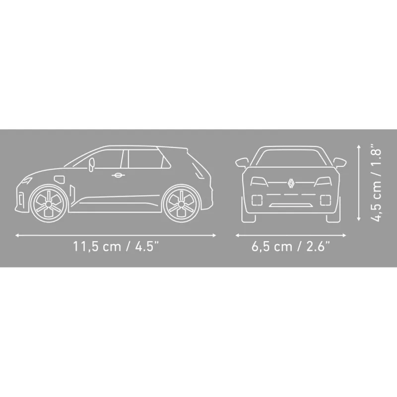 Cobi Renault 5 E-Tech baltų kaladėlių komplektas 1:35