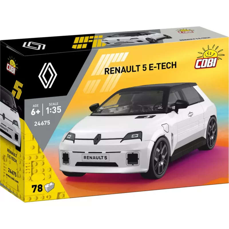 Cobi Renault 5 E-Tech baltų kaladėlių komplektas 1:35