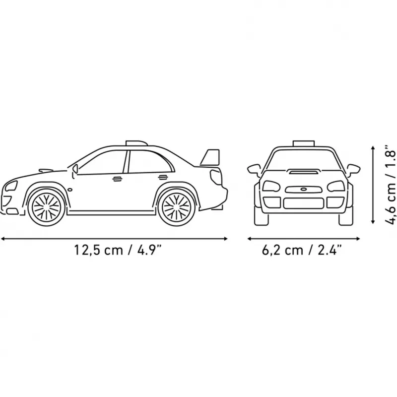 Cobi Subaru Impreza WRC 2003 Statybinis Blokų Rinkinys (1:35 Mastelis)