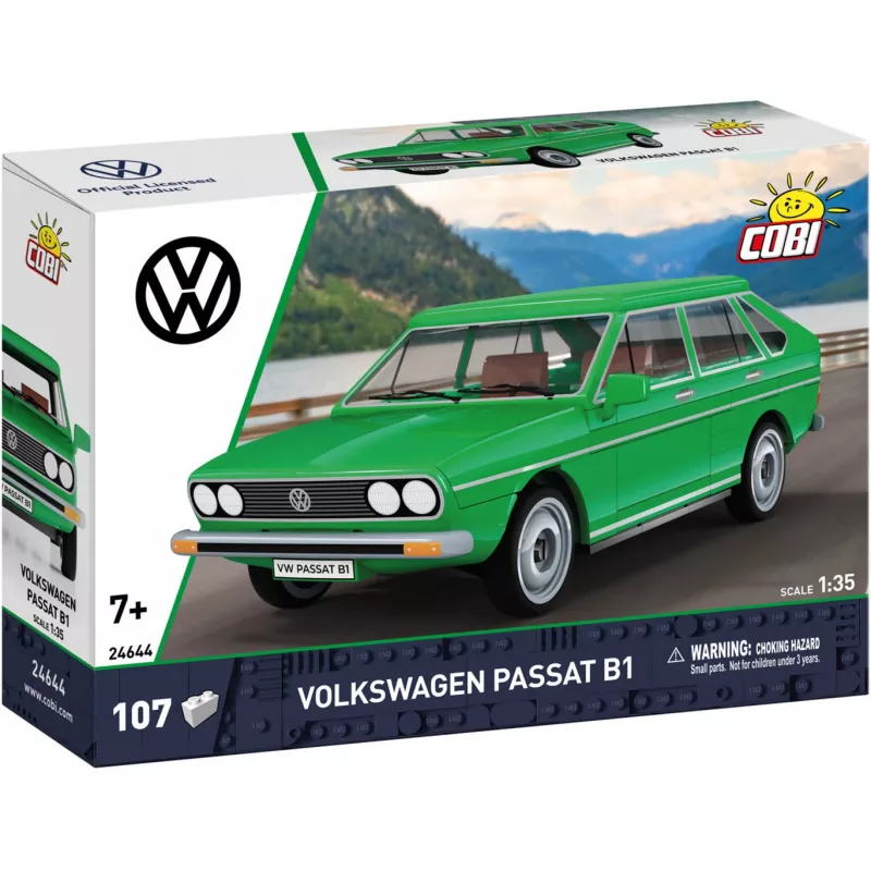 COBI Volkswagen Passat B1 žalias konstruktorius, mastelis 1:35