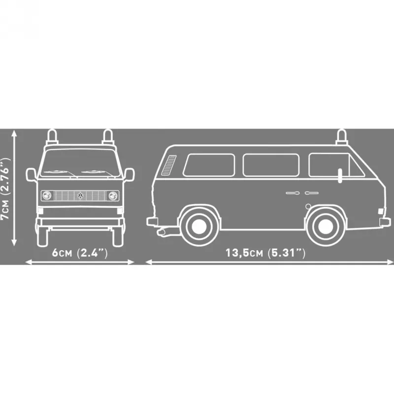 COBI Volkswagen T3 Feuerwehr – ugniagesių konstruktorius