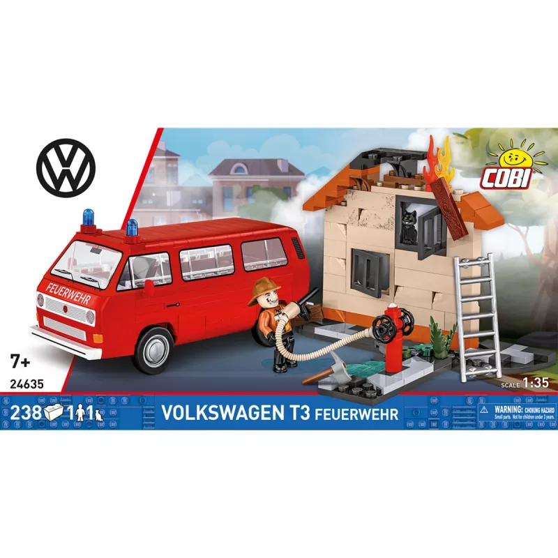 COBI Volkswagen T3 Feuerwehr – ugniagesių konstruktorius