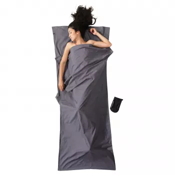 Cocoon CT44 Light Travel Sleeping Bag Liner – stačiakampis, 220 x 90 cm, 100% medvilnė, dramblio pilka