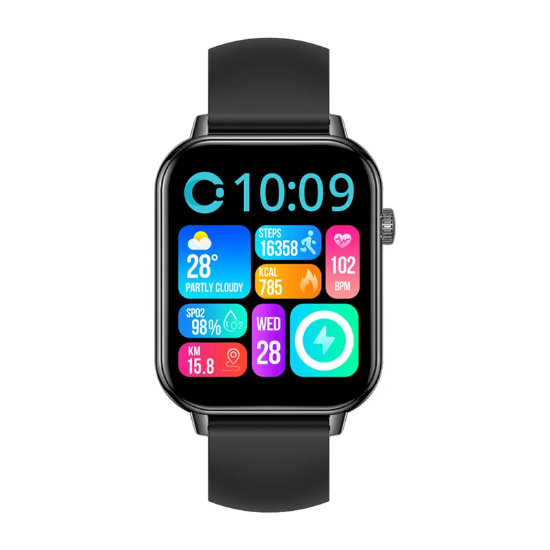 COLMI C28 Smartwatch - Black Silicone