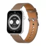 COLMI C28 Smartwatch – sidabrinis + rudos odos dirželis