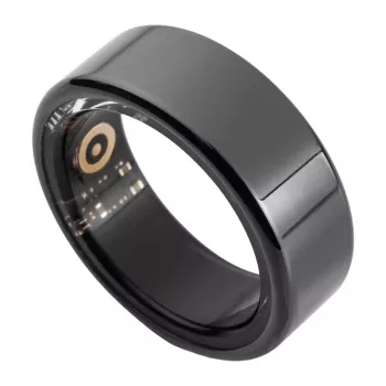 COLMI R02 Smart Ring, Size 9, 18.9 mm (Black) + Įkrovimo dėklas